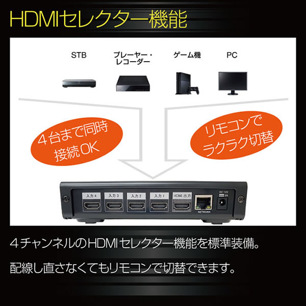 販売済み4CH HDMIセレクター搭載 アキバコンピューター4X-2 ABC-4X-2 その他